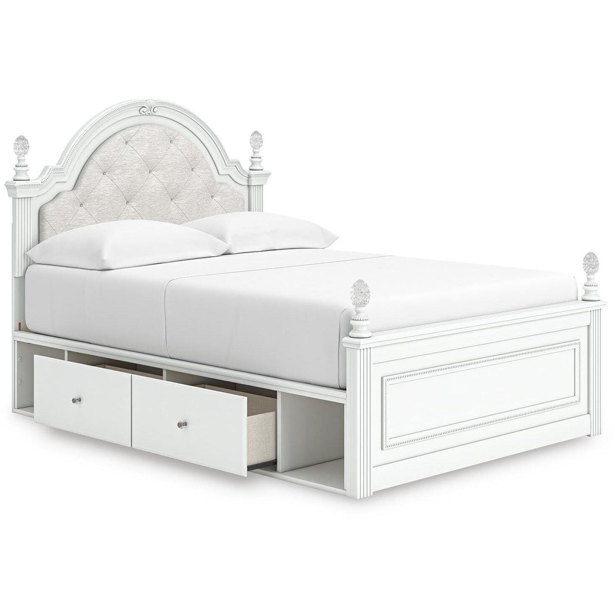 Signature Design by Ashley Kozlani Full Upholstered Panel Bed with Storage B100-12/PCB1819-187/PCB1819-50/PCB1819-50/PCB1819-84 IMAGE 3