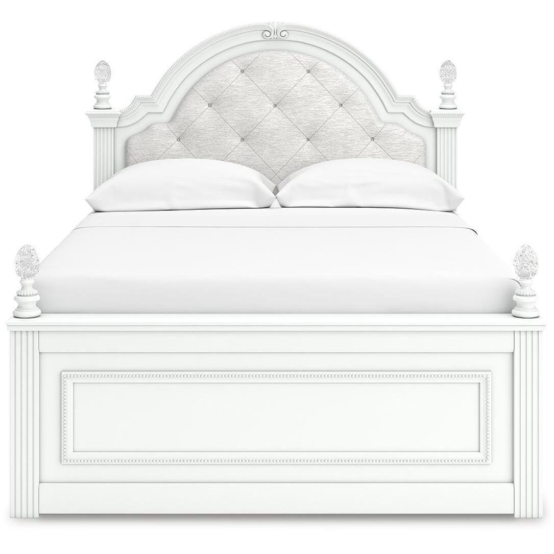 Signature Design by Ashley Kozlani Full Upholstered Panel Bed with Storage B100-12/PCB1819-187/PCB1819-50/PCB1819-50/PCB1819-84 IMAGE 4