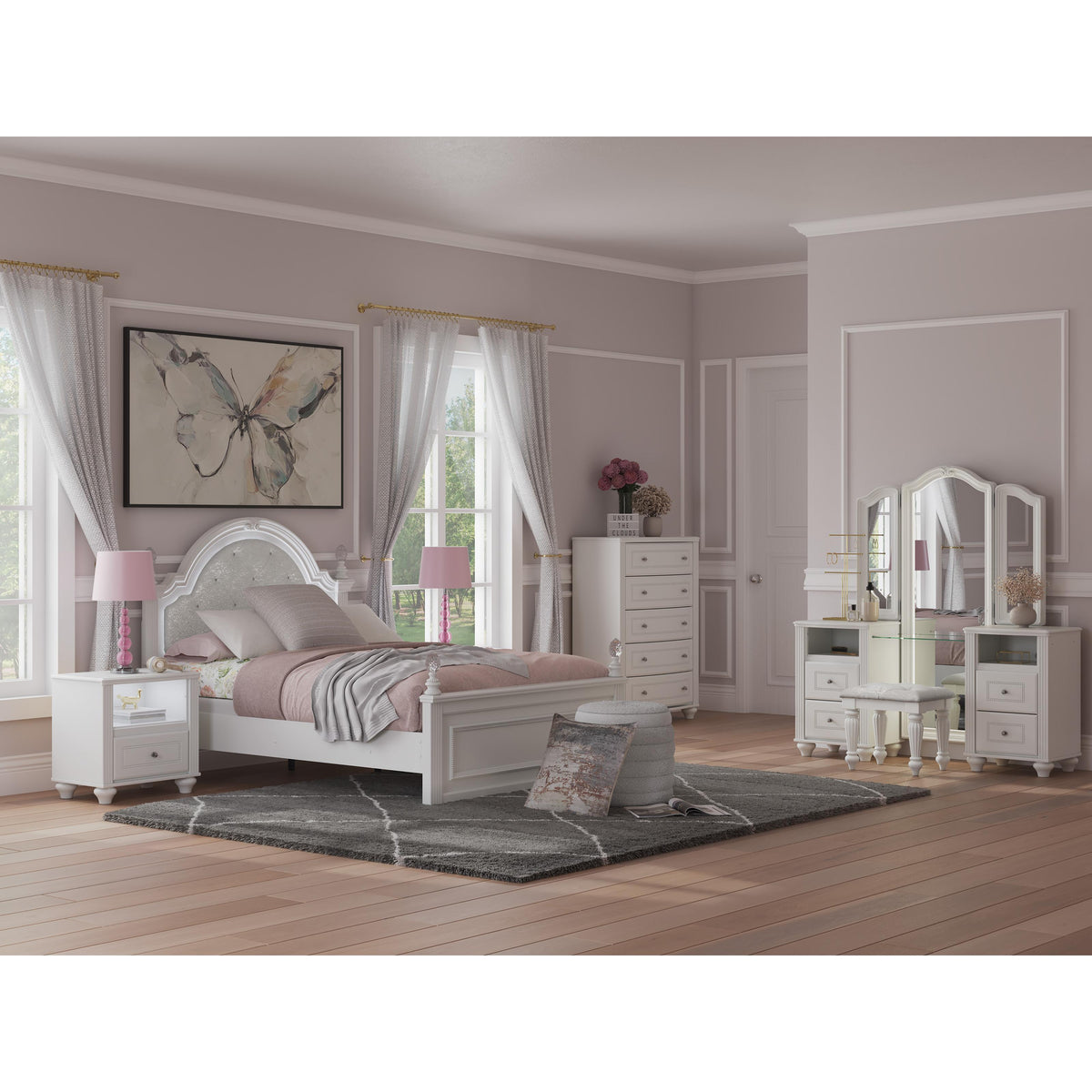 Signature Design by Ashley Kozlani Full Upholstered Panel Bed PCB1819-187/PCB1819-84/PCB1819-86 IMAGE 13