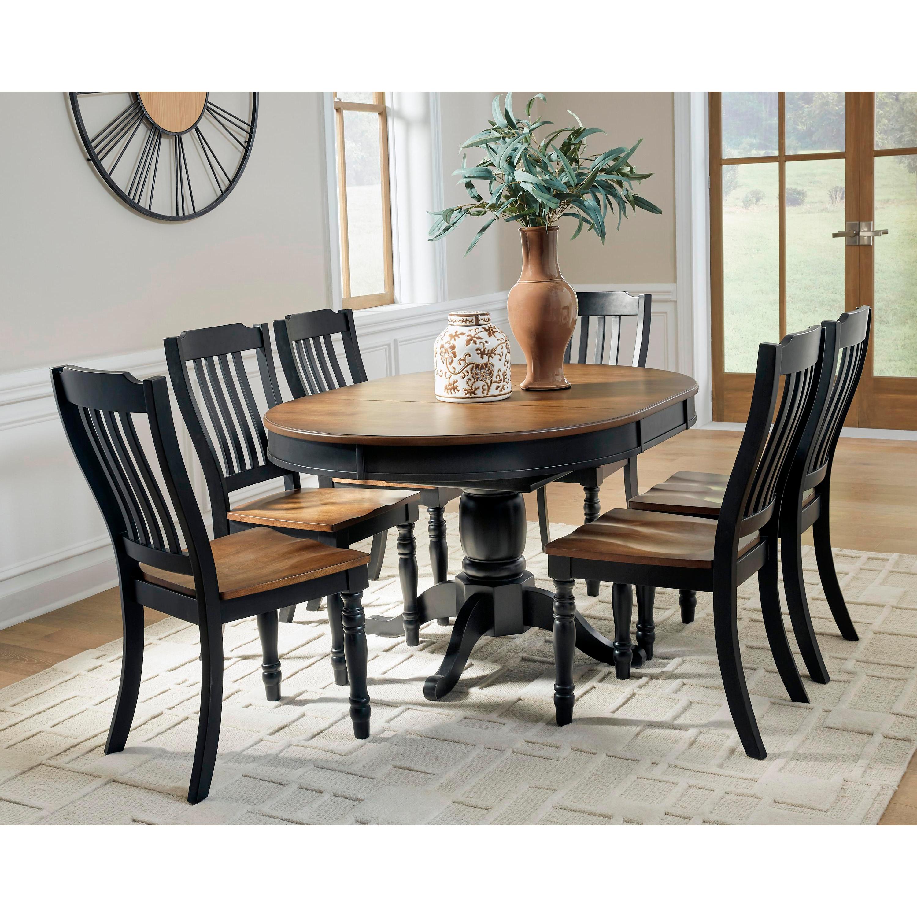Signature Design by Ashley Oval Clorazi Dining Table PCD619-48 IMAGE 7