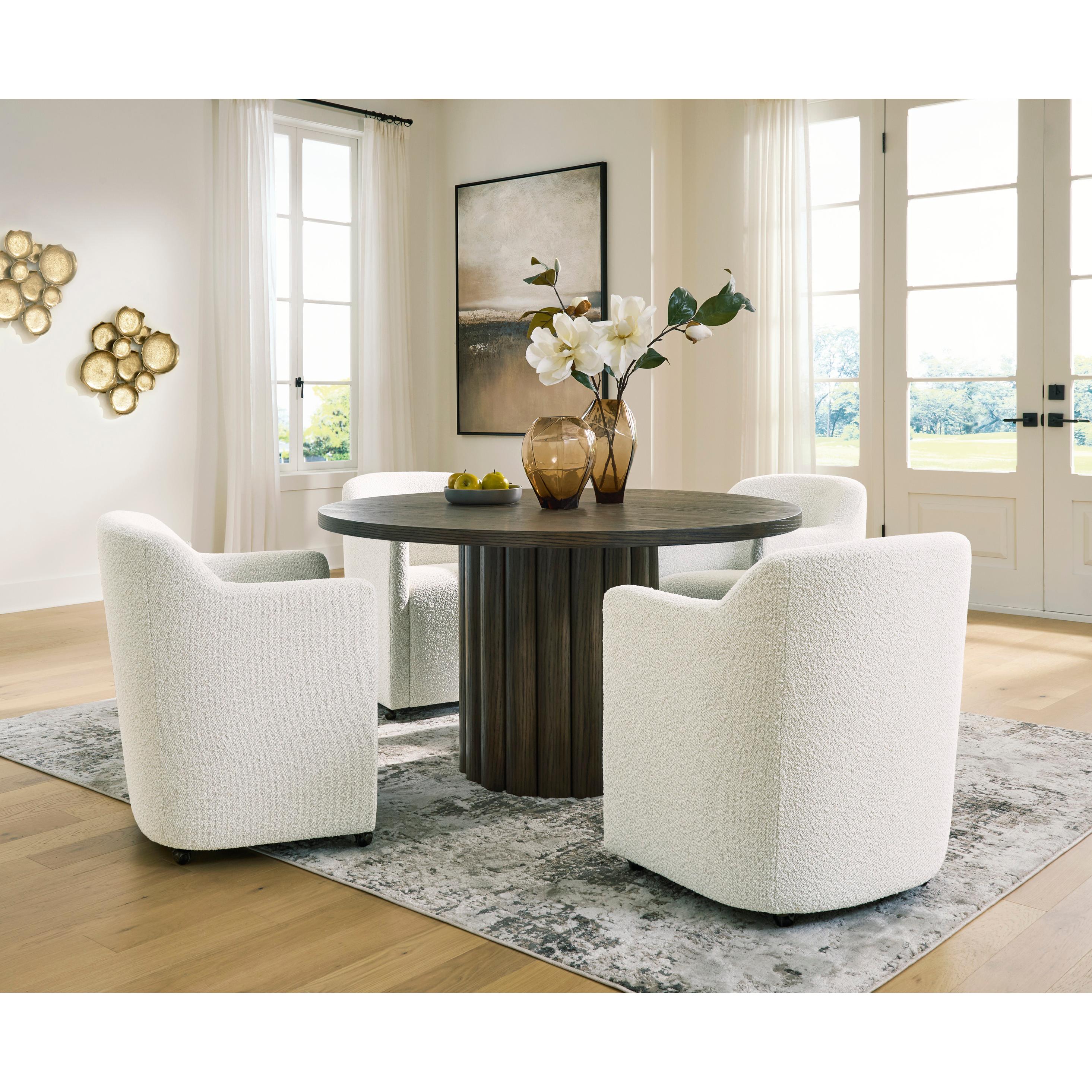Signature Design by Ashley Round Radkin Dining Table PCD843-50 IMAGE 6