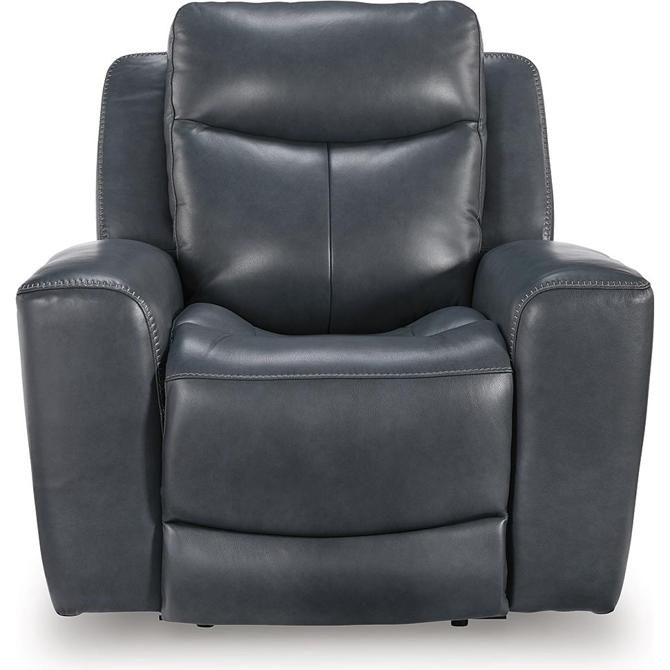 Signature Design by Ashley Next Move Power Leather Match Recliner PCU1210013 IMAGE 3