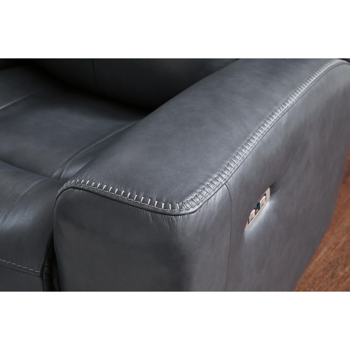 Signature Design by Ashley Next Move Power Reclining Leather Match Loveseat with Console PCU1210018 IMAGE 6