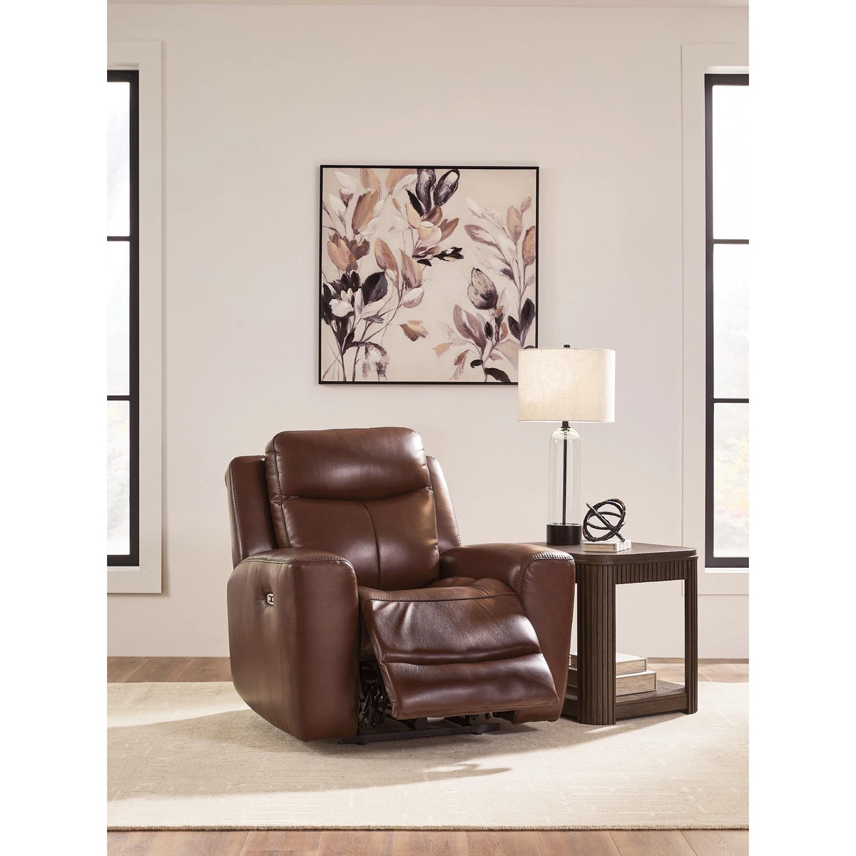 Signature Design by Ashley Next Move Power Leather Match Recliner PCU1210213 IMAGE 8