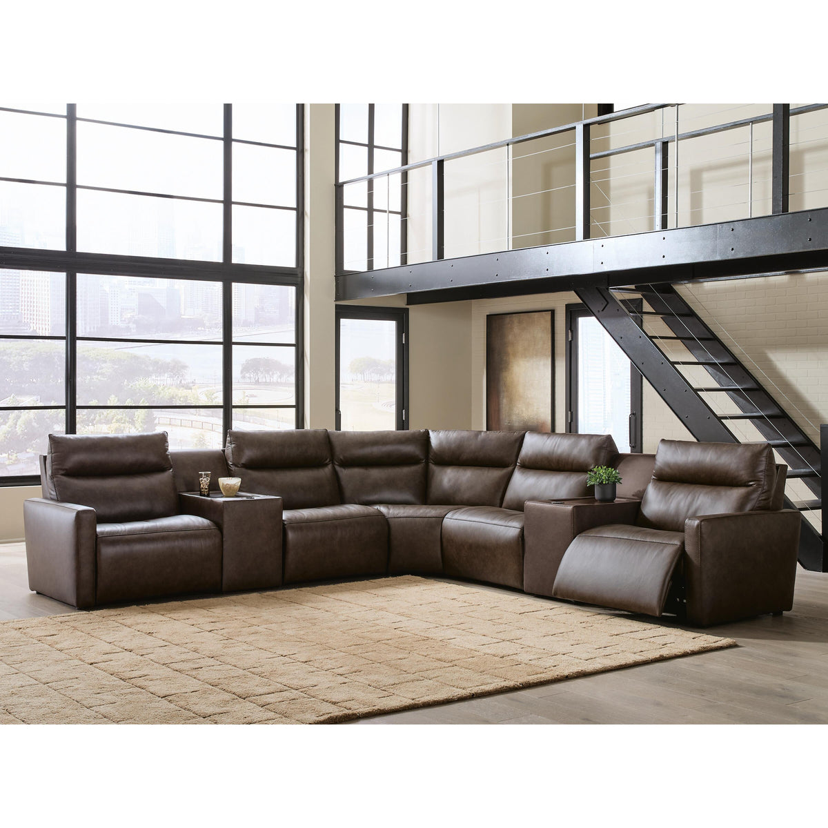 Benchcraft ModZ Power Reclining 7 pc Sectional U1400046/U1400046/U1400058/U1400060/U1400060/U1400062/U1400077 IMAGE 3