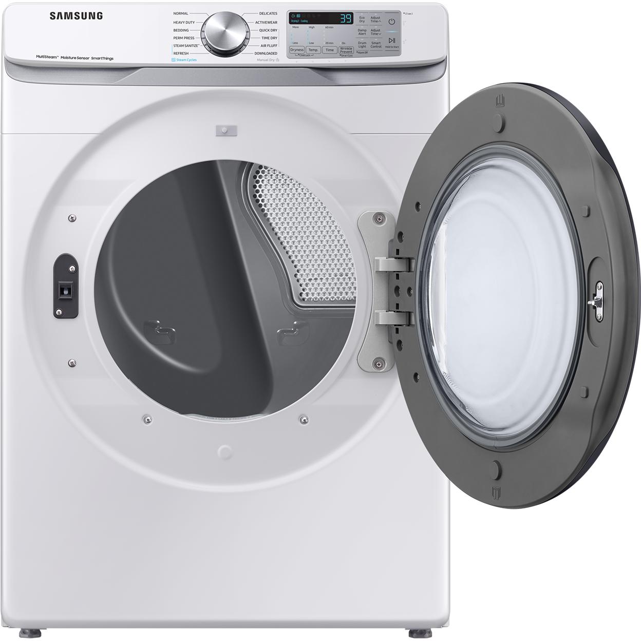 Samsung 7.5 cu. ft. Electric Dryer with Multi Steam DVE45B6305W/AC IMAGE 2
