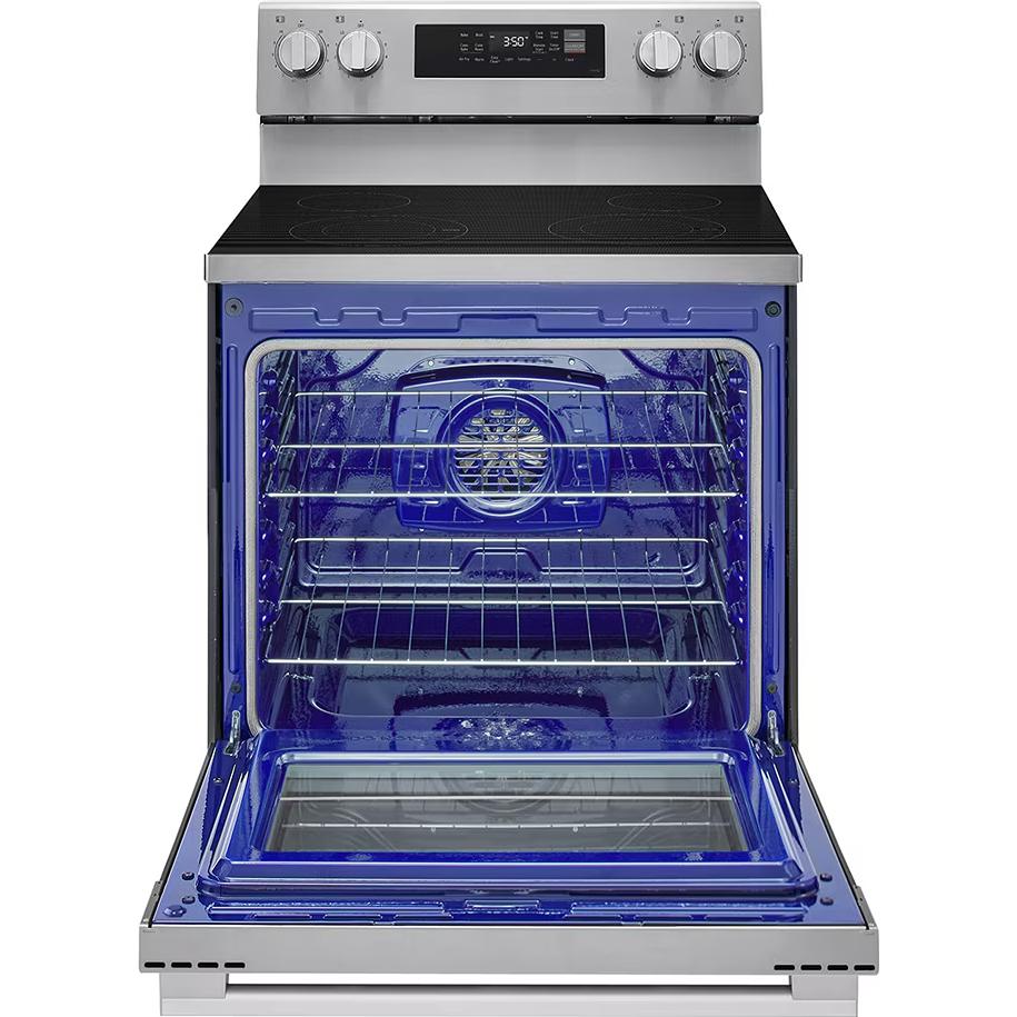 LG 30-inch 6.3 cu ft. Electric Range with Probake Convection and EasyClean® LREN6321YE IMAGE 2
