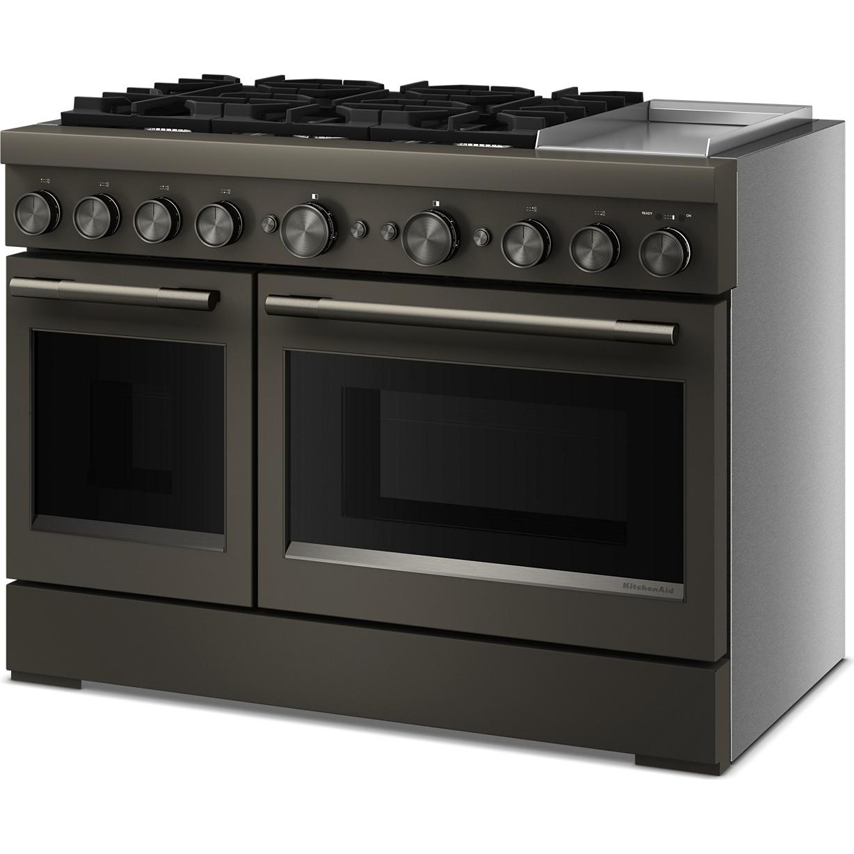 KitchenAid 48-inch Freestanding Commercial-Style Dual-Fuel Range with Griddle KFDD948SBE IMAGE 4