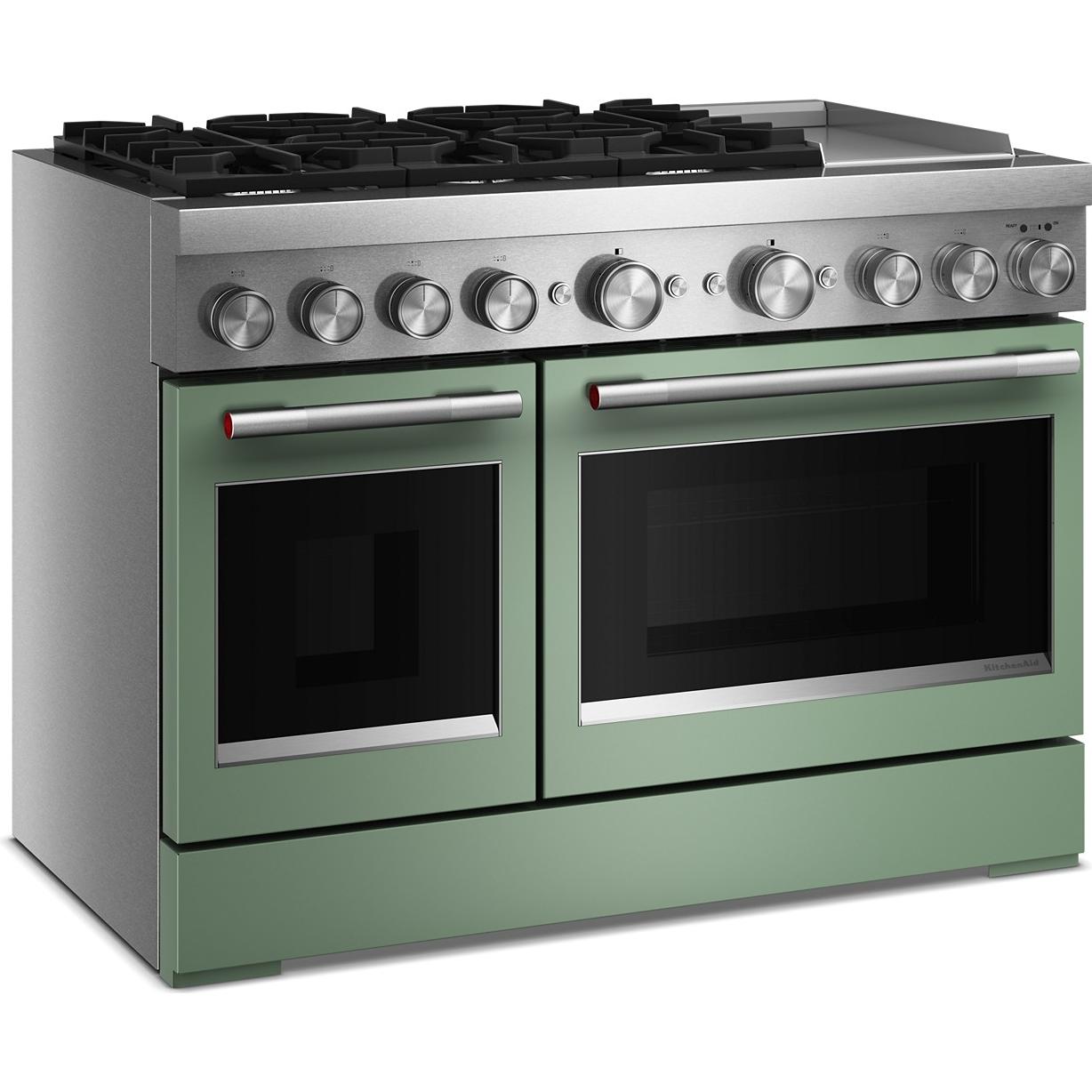 KitchenAid 48-inch Freestanding Commercial-Style Dual-Fuel Range with Griddle KFDD948SDC IMAGE 4