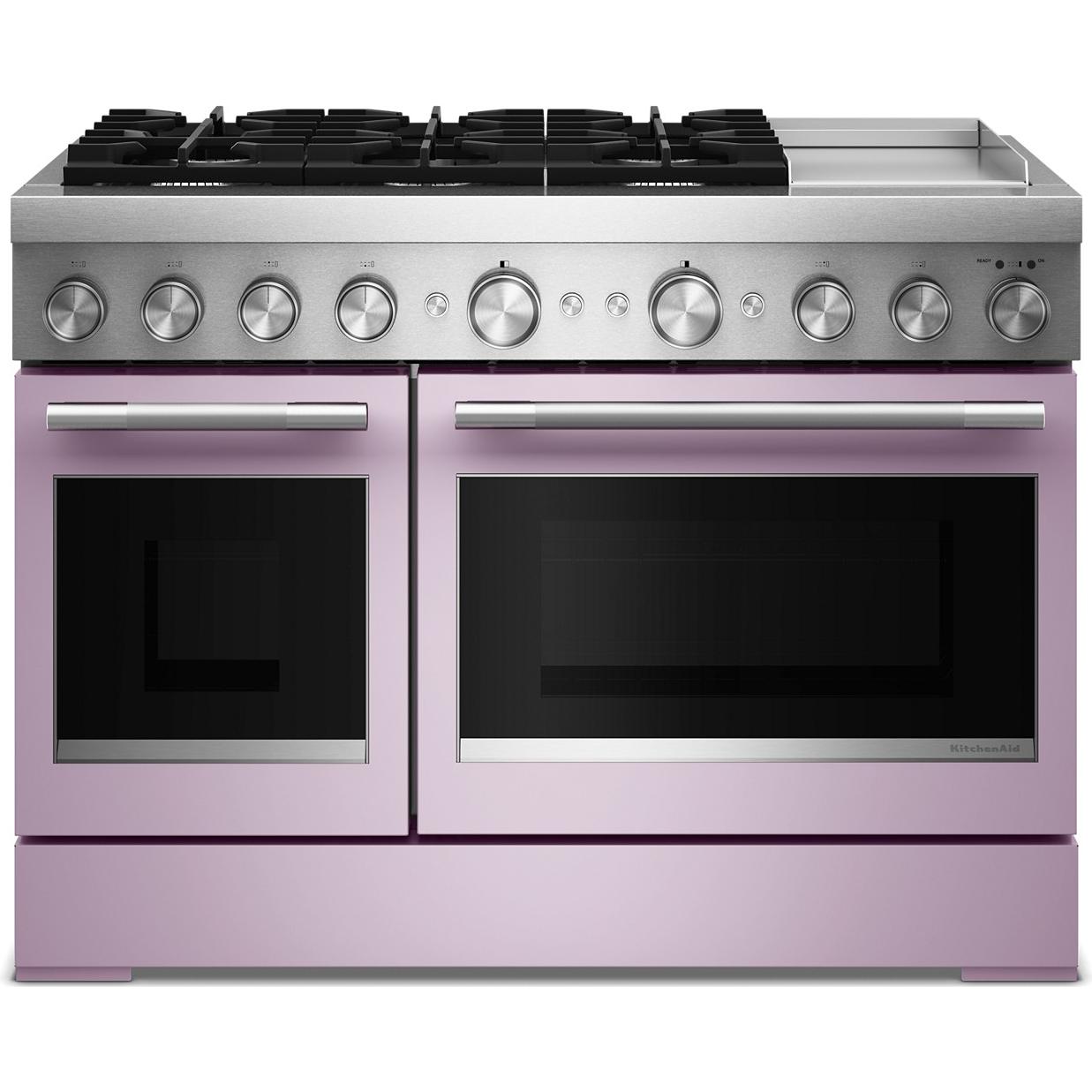 KitchenAid 48-inch Freestanding Commercial-Style Dual-Fuel Range with Griddle KFDD948SWF IMAGE 1