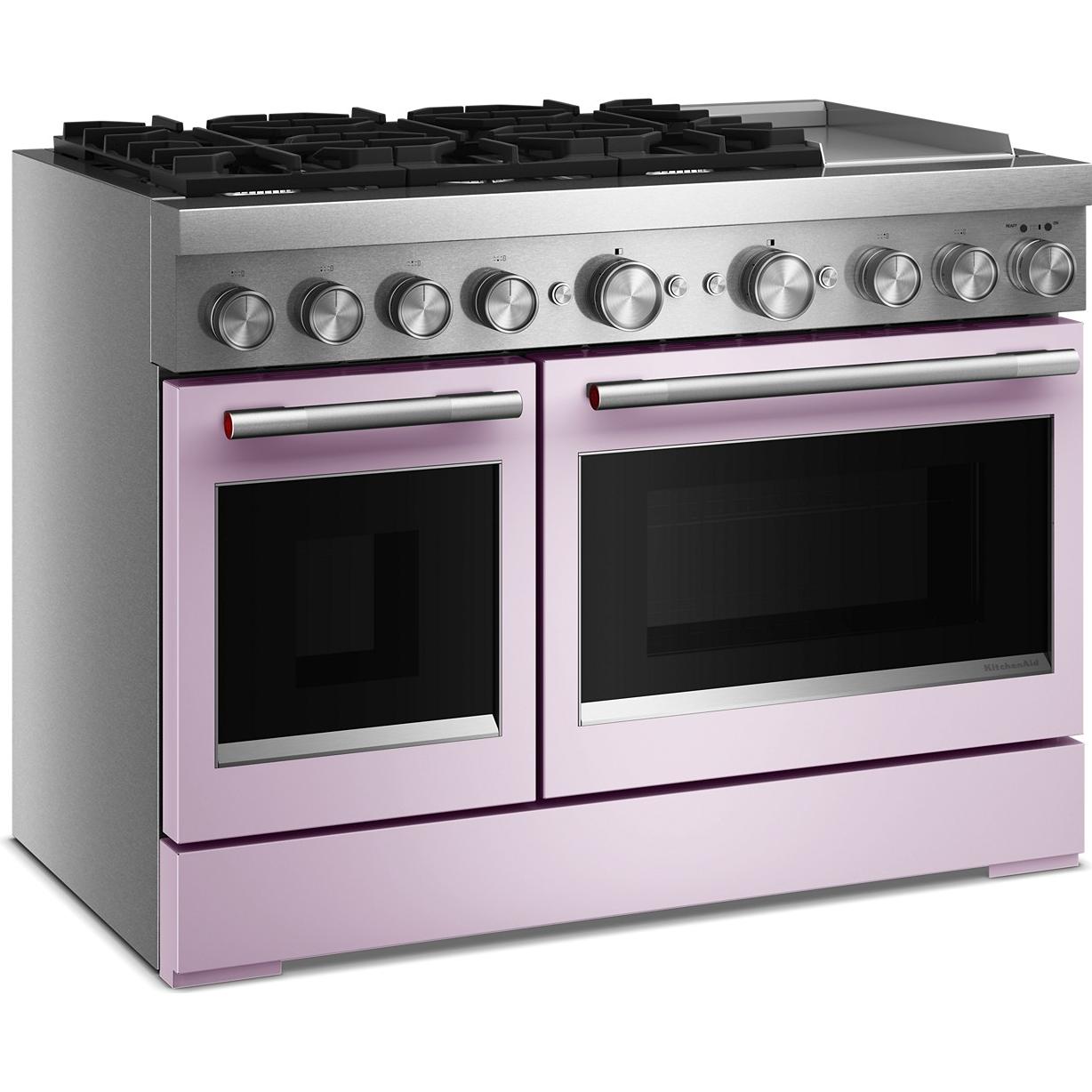 KitchenAid 48-inch Freestanding Commercial-Style Dual-Fuel Range with Griddle KFDD948SWF IMAGE 3