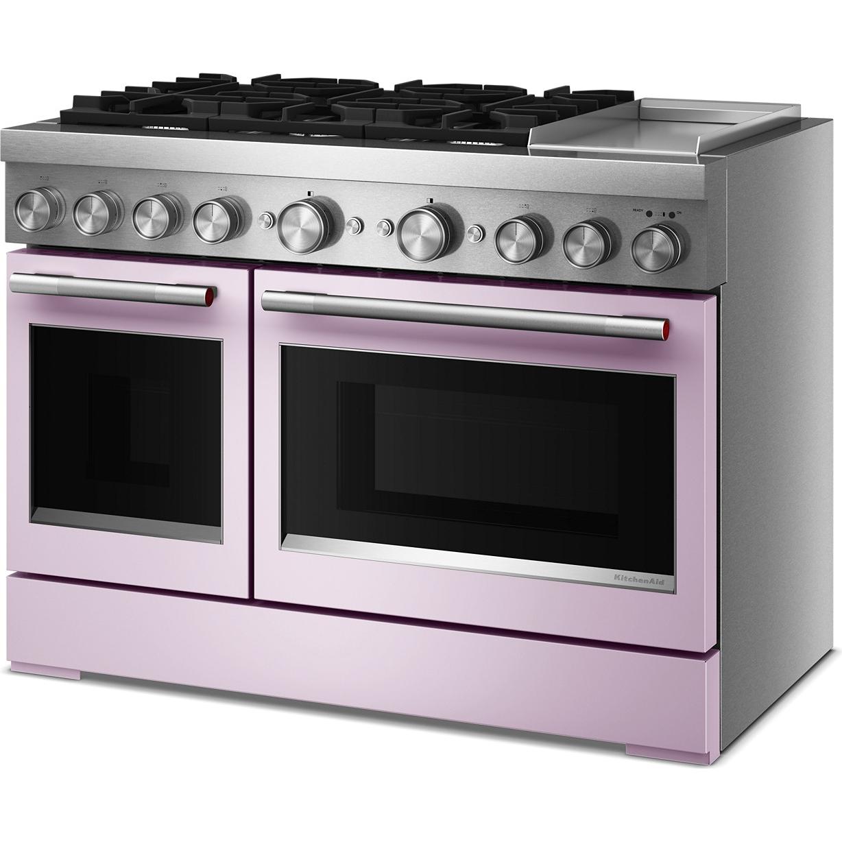 KitchenAid 48-inch Freestanding Commercial-Style Dual-Fuel Range with Griddle KFDD948SWF IMAGE 4