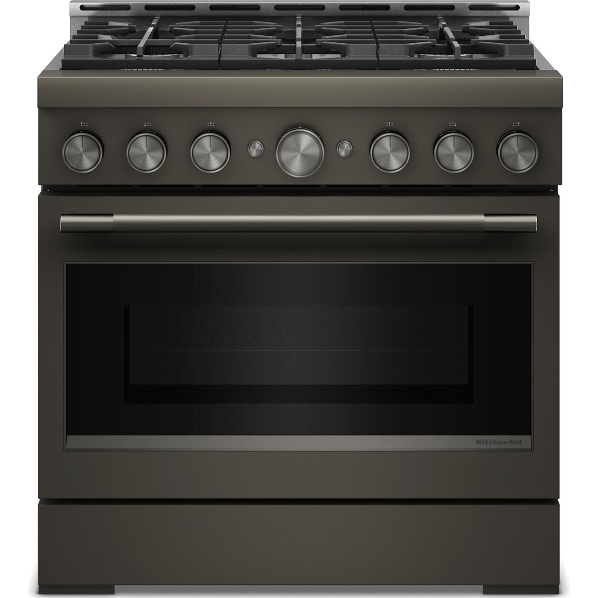KitchenAid 36-inch Slide-in Gas Range with 6 Burners KFGS936SBE IMAGE 1