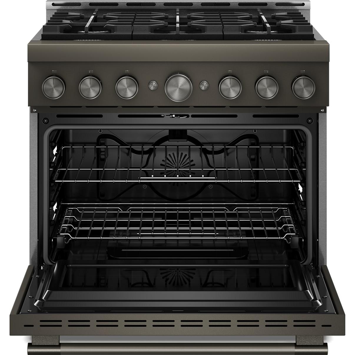 KitchenAid 36-inch Slide-in Gas Range with 6 Burners KFGS936SBE IMAGE 2