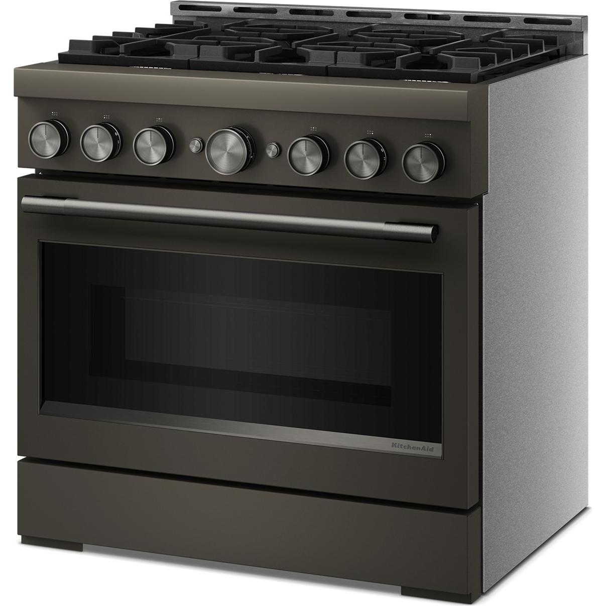 KitchenAid 36-inch Slide-in Gas Range with 6 Burners KFGS936SBE IMAGE 4