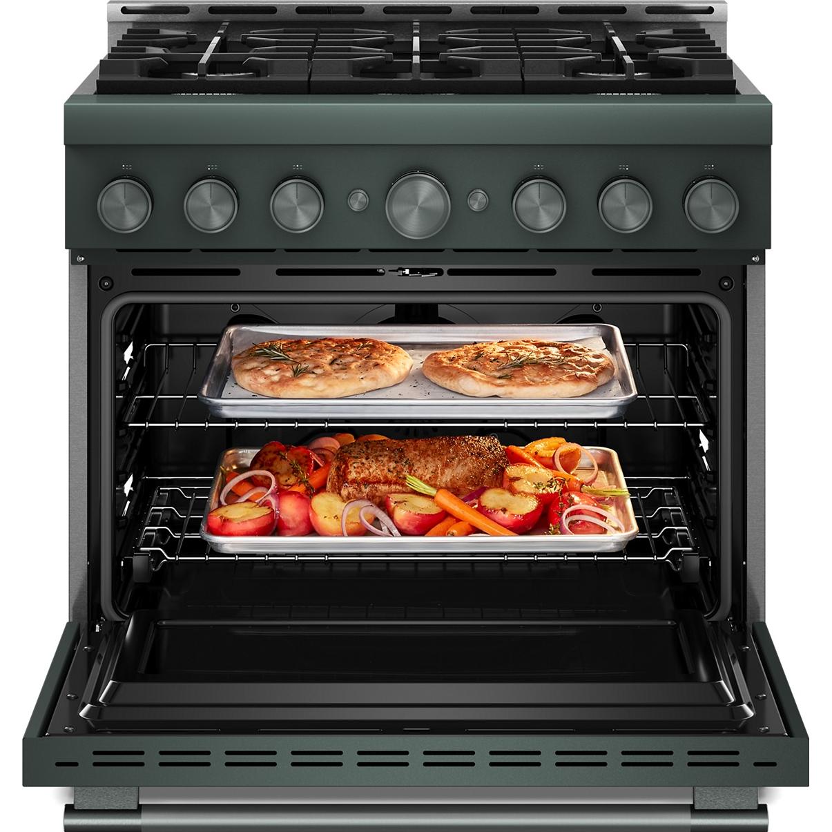 KitchenAid 36-inch Slide-in Gas Range with 6 Burners KFGS936SJP IMAGE 2