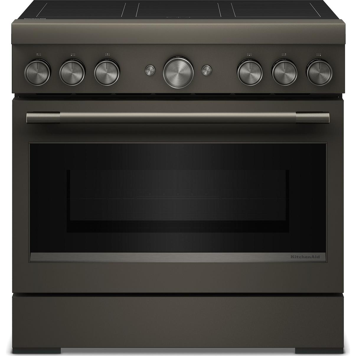KitchenAid 36-inch Freestanding Induction Range with 6 Elements KFIS936SBE IMAGE 1