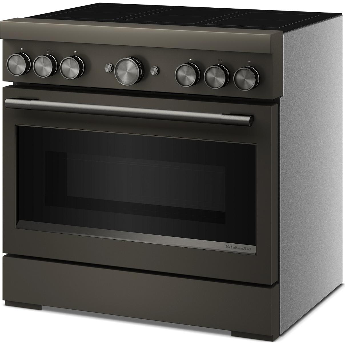 KitchenAid 36-inch Freestanding Induction Range with 6 Elements KFIS936SBE IMAGE 4
