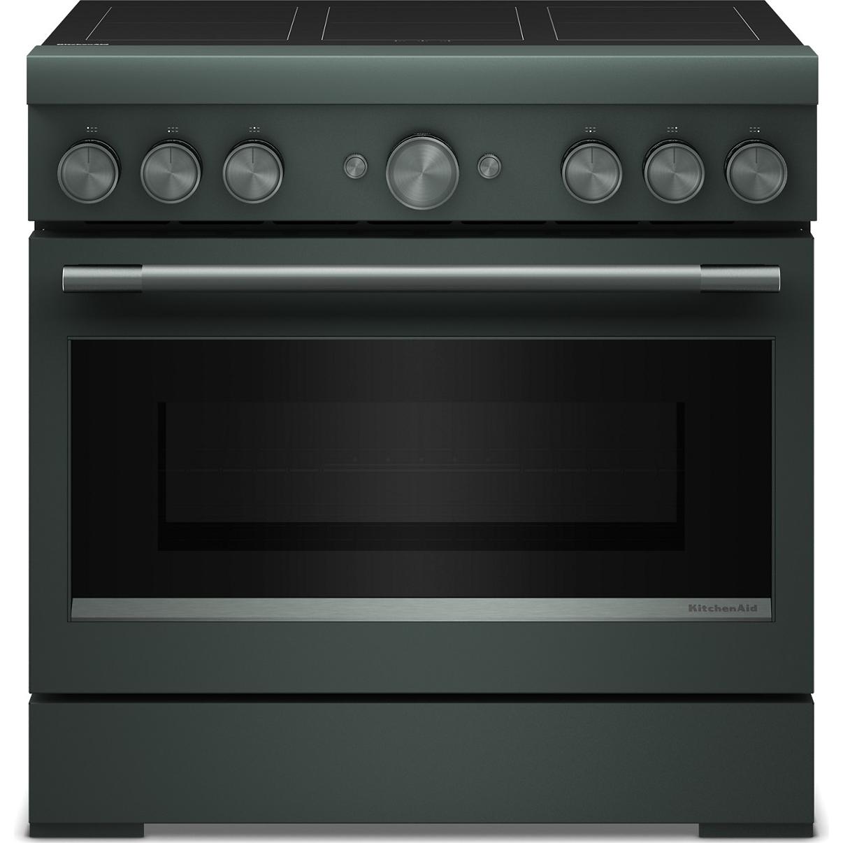 KitchenAid 36-inch Freestanding Induction Range with 6 Elements KFIS936SJP IMAGE 1
