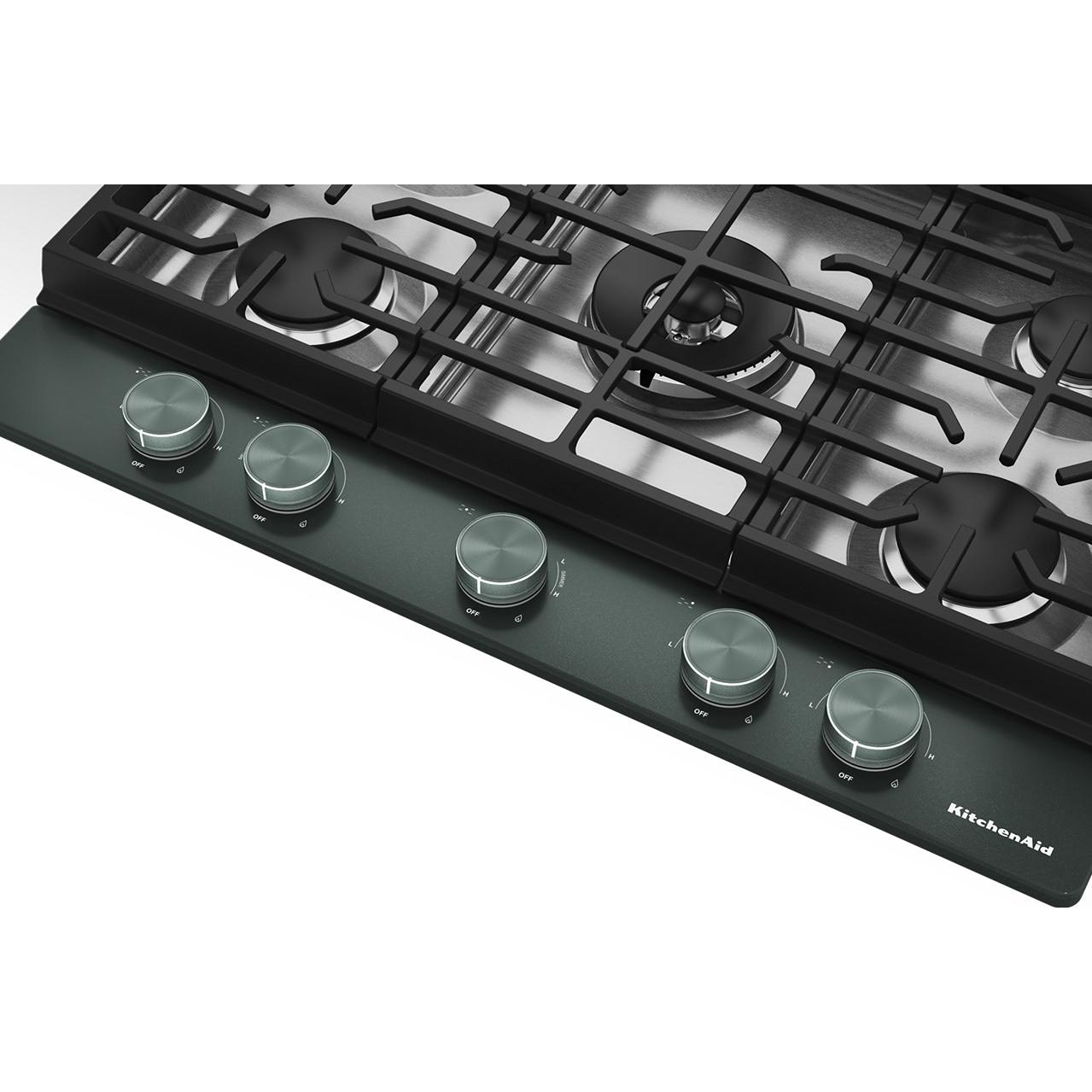 KitchenAid 30-inch Built-in Gas Cooktop with 5 Burners KCGK730SJP IMAGE 3