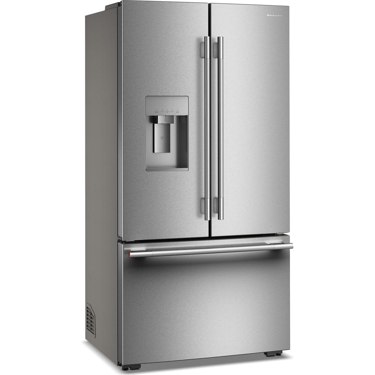 KitchenAid 36-inch, 23.9 cu. ft. Counter-Depth French 3-Door Refrigerator with Wi-Fi KRFC736SPS IMAGE 3