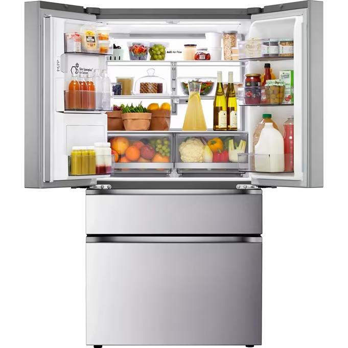 LG 29 cu. ft. MAX™ 4-Door French Door Refrigerator with Mini Craft Ice™ and Full-Convert Drawer™ LF29S9730S IMAGE 4