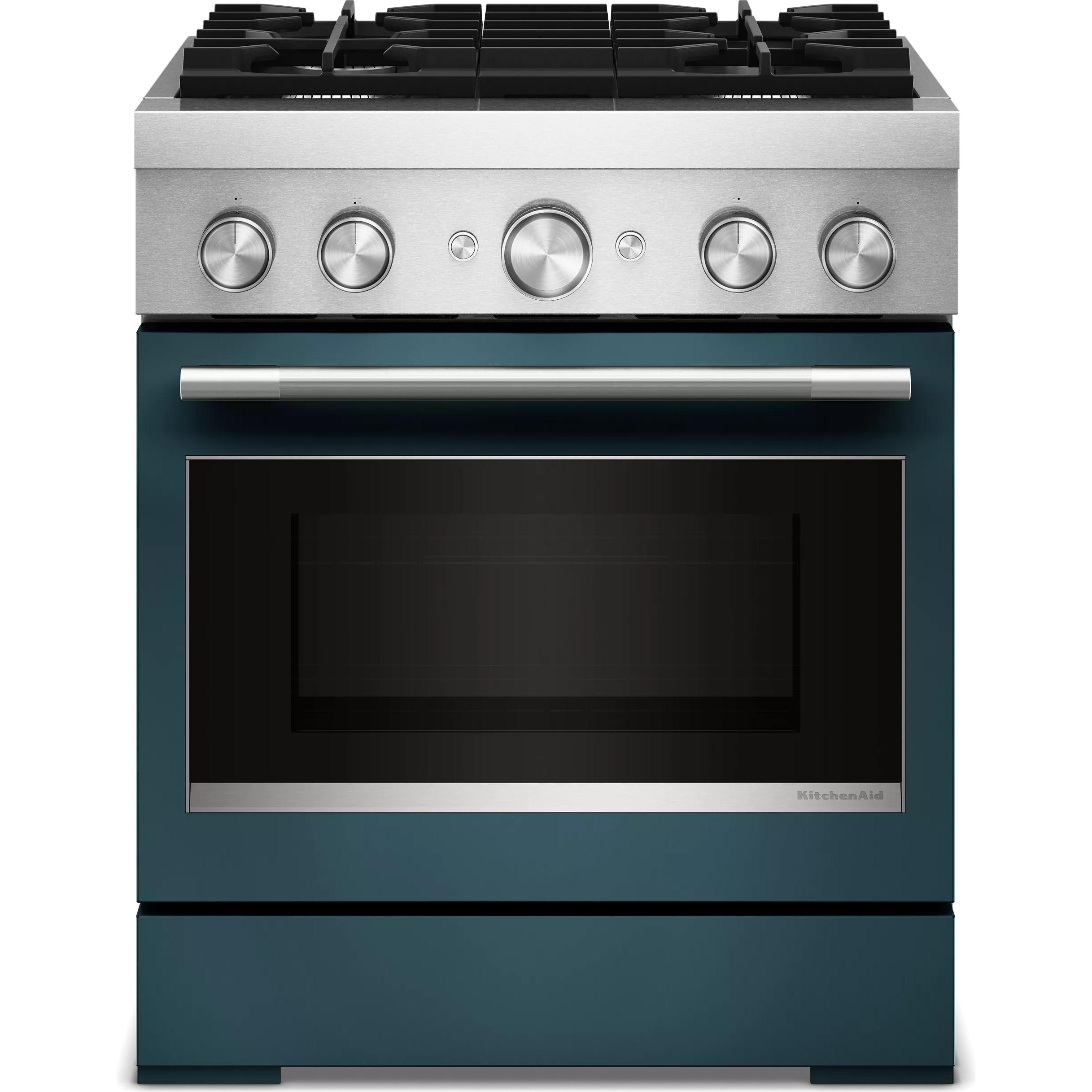 KitchenAid 30-inch Freestanding Commercial-Style Dual-Fuel Range KFDS930SAG IMAGE 1