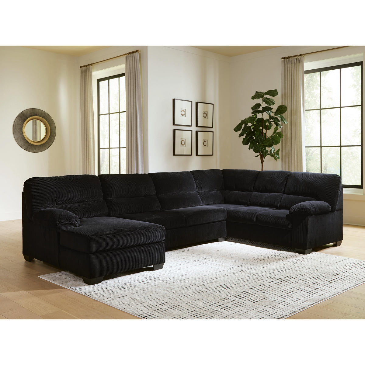 Signature Design by Ashley SimpleJoy 24204S1 3 pc Sectional with Chaise IMAGE 2