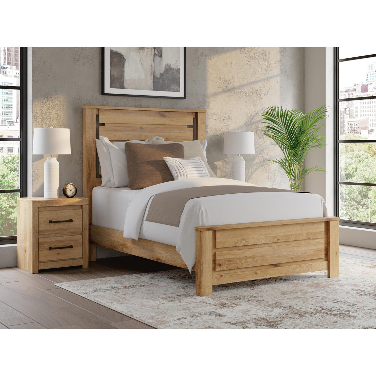 Signature Design by Ashley Brozmont B1045B10 Full Panel Platform Bed IMAGE 2