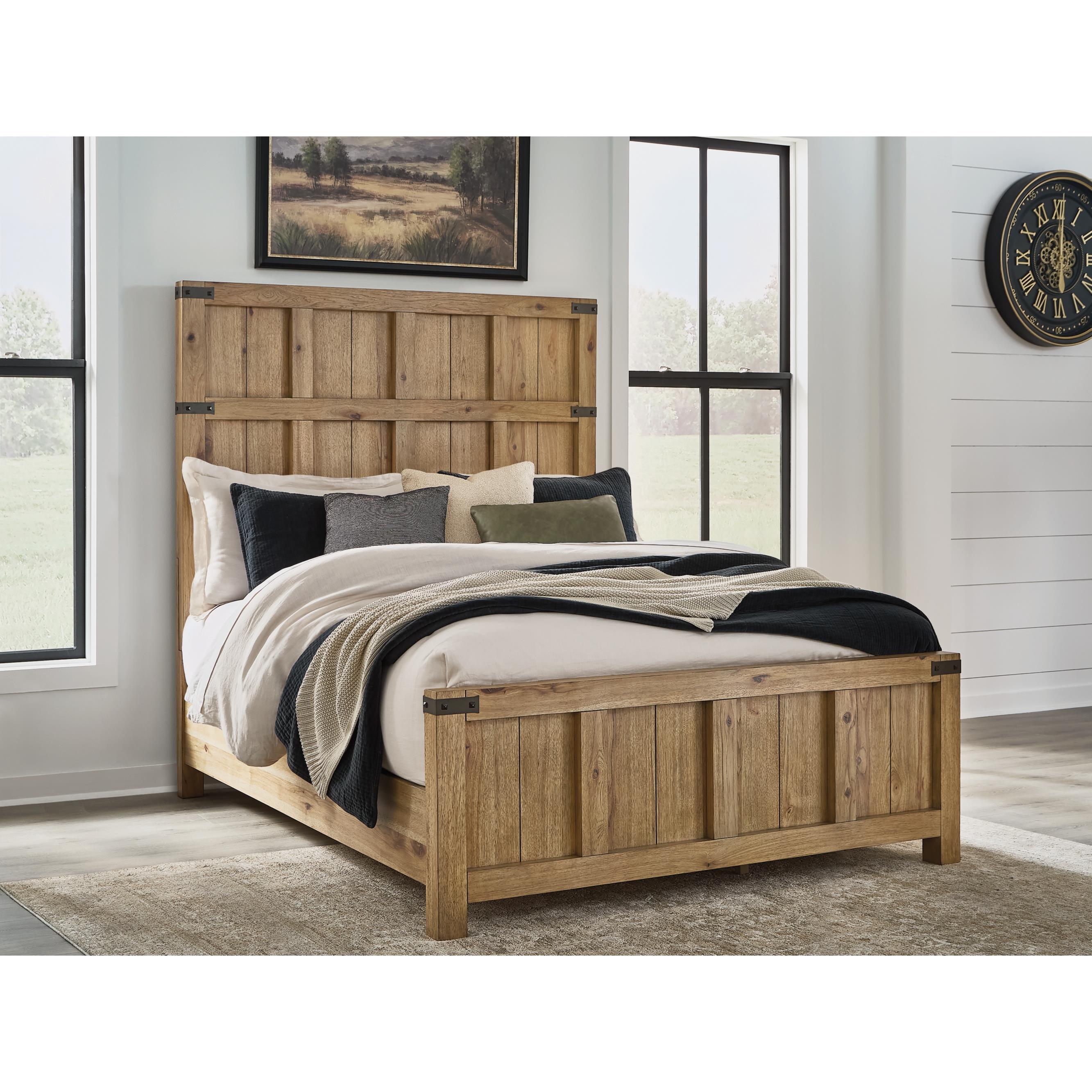 Benchcraft Ridgester B858B2 Queen Panel Bed IMAGE 2