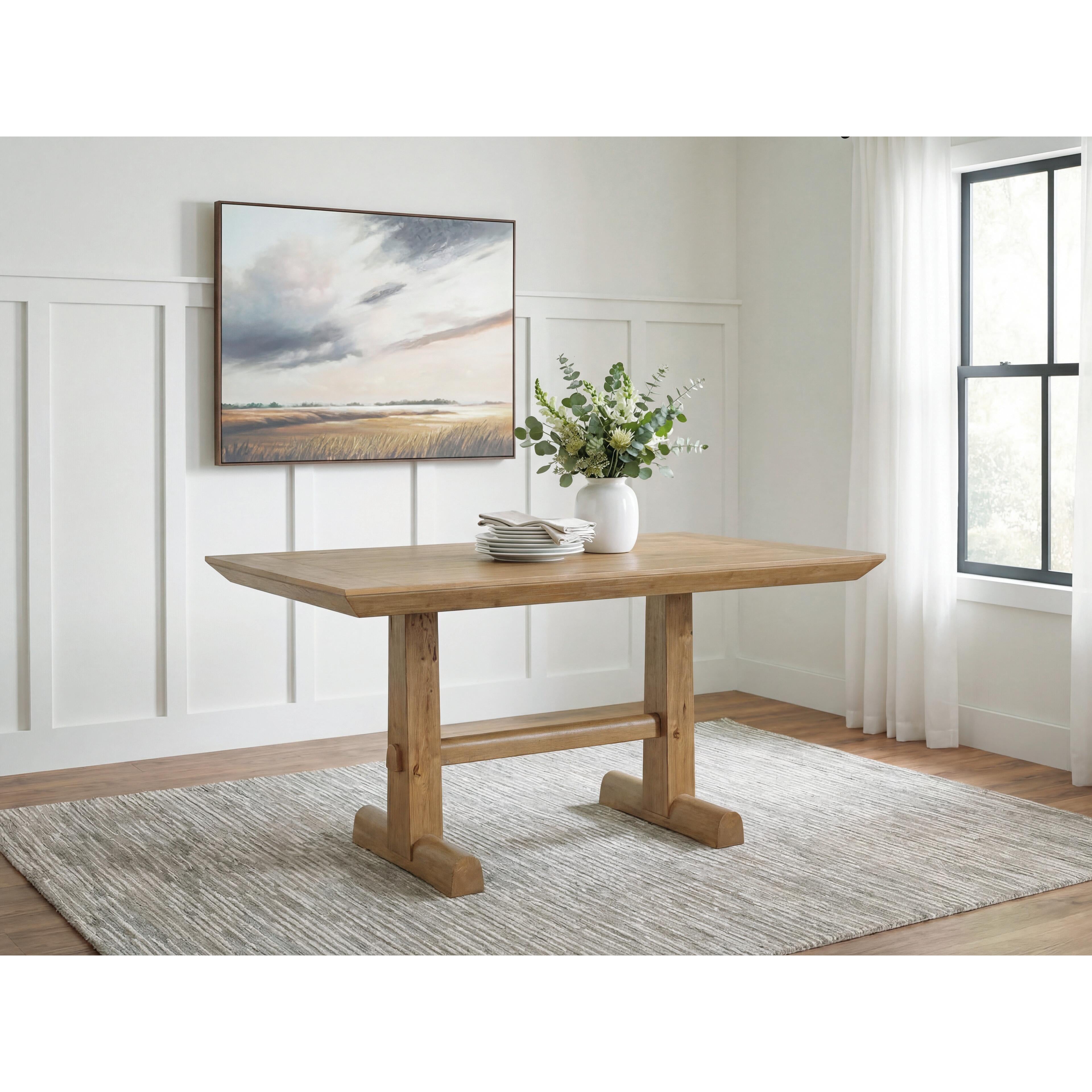 Benchcraft Ridgester D858-13 Rectangular Dining Room Counter Table IMAGE 5
