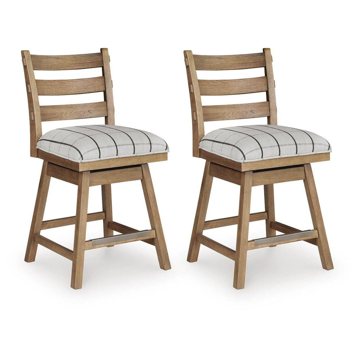 Benchcraft Ridgester D858-224 Upholstered Swivel Barstool IMAGE 2