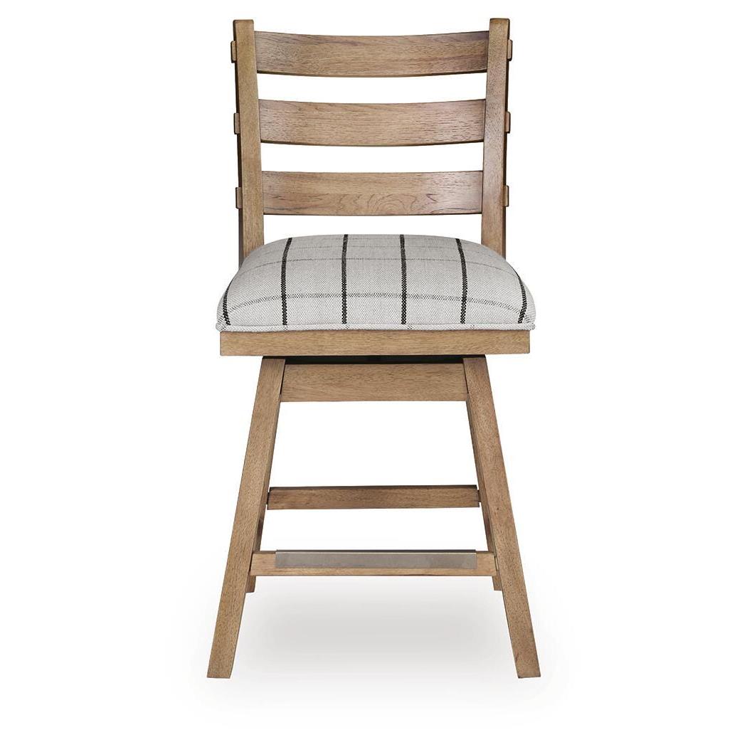 Benchcraft Ridgester D858-224 Upholstered Swivel Barstool IMAGE 5