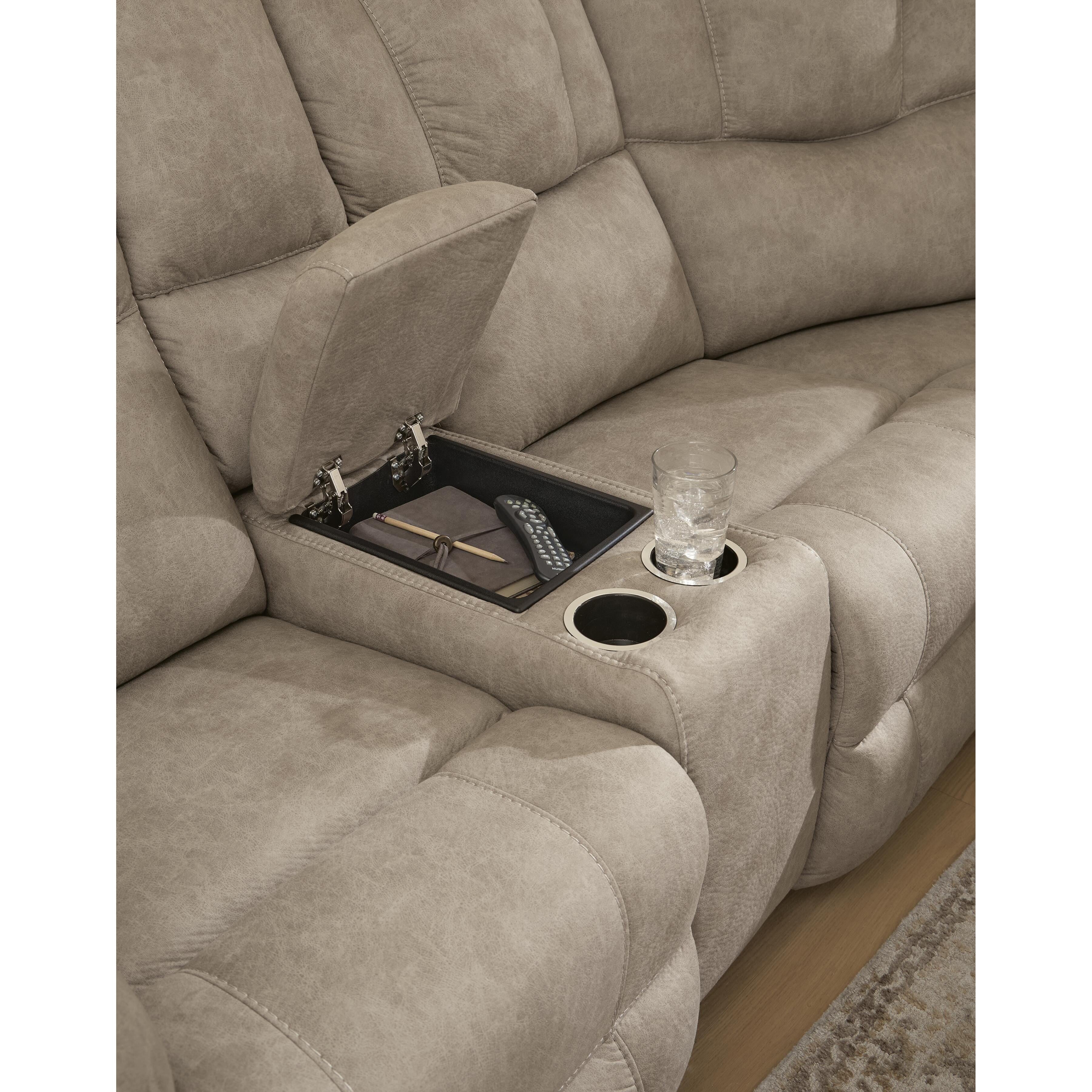 Signature Design by Ashley Pearce-Pike PC69205S1 3 pc Reclining Sectional with Console IMAGE 4