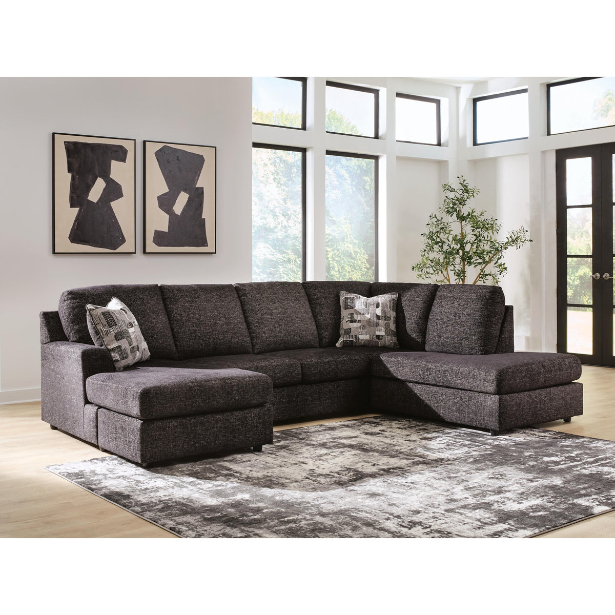 Signature Design by Ashley Lentiz PC73404S2 2 pc Sectional with Chaise IMAGE 2