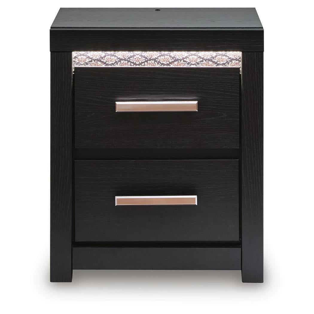 Signature Design by Ashley Brendant PCB2611-92 Two Drawer Night Stand IMAGE 2