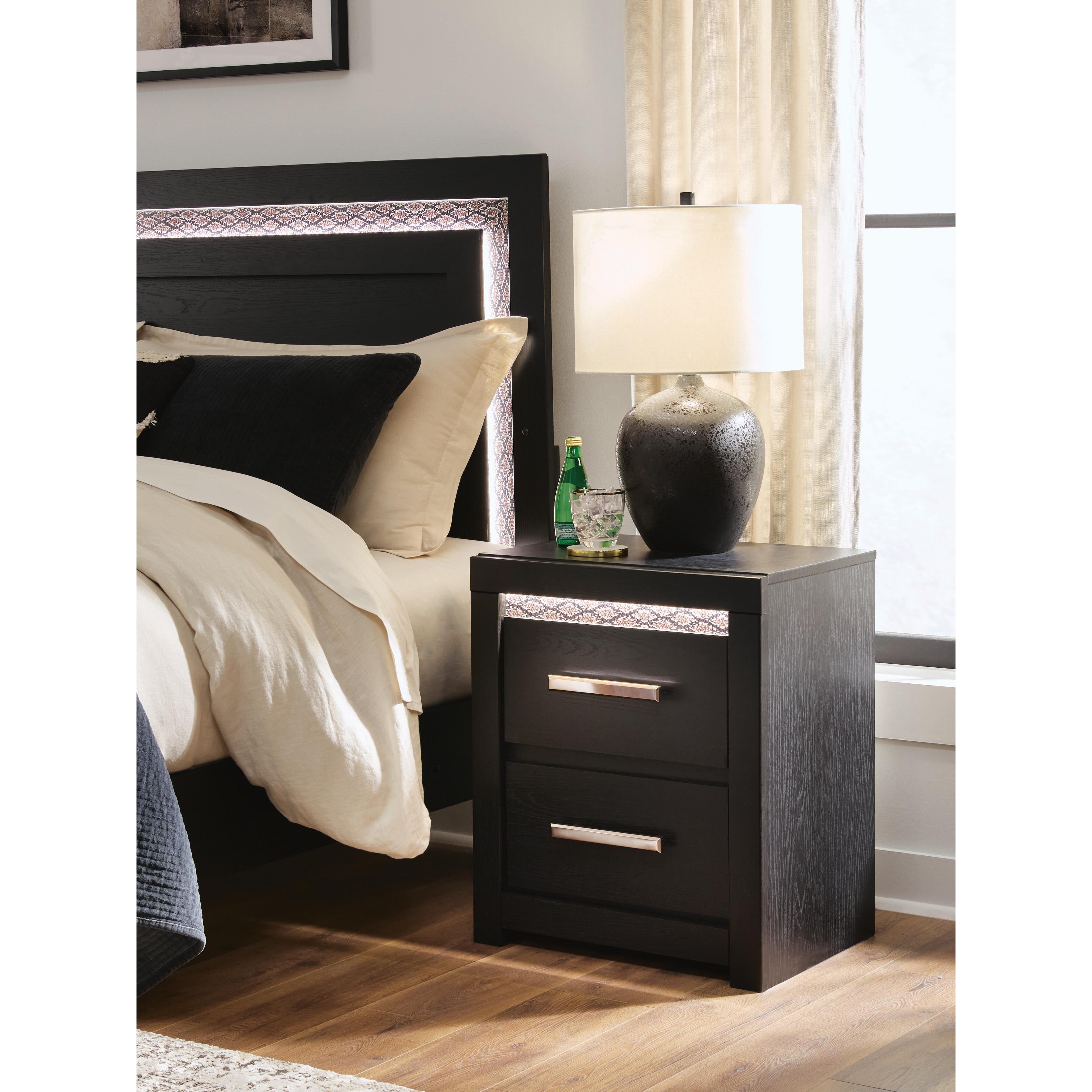 Signature Design by Ashley Brendant PCB2611-92 Two Drawer Night Stand IMAGE 5