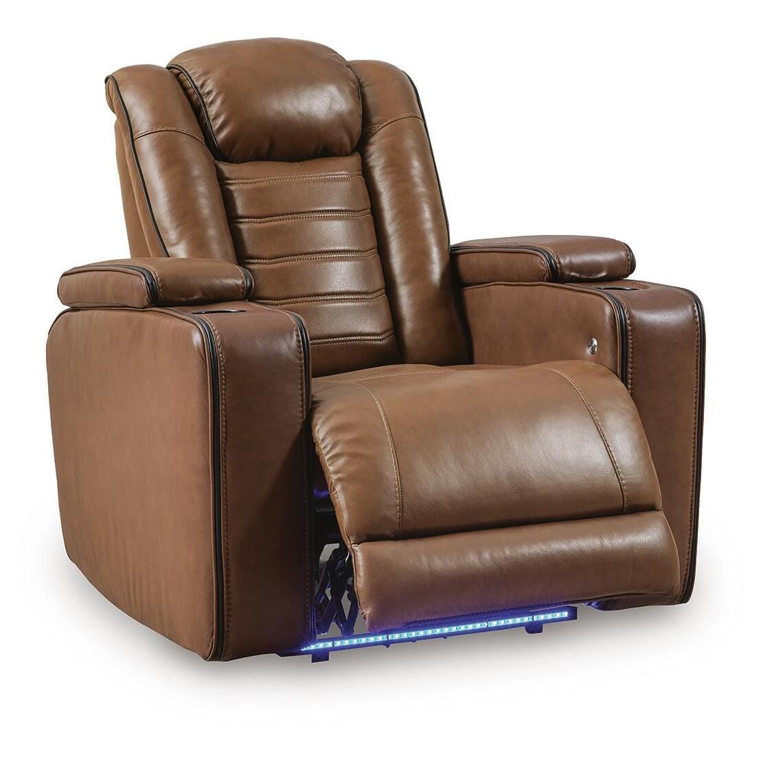Signature Design by Ashley Gruaro PCU1420013 Power Recliner with Adjustable Headrest IMAGE 1