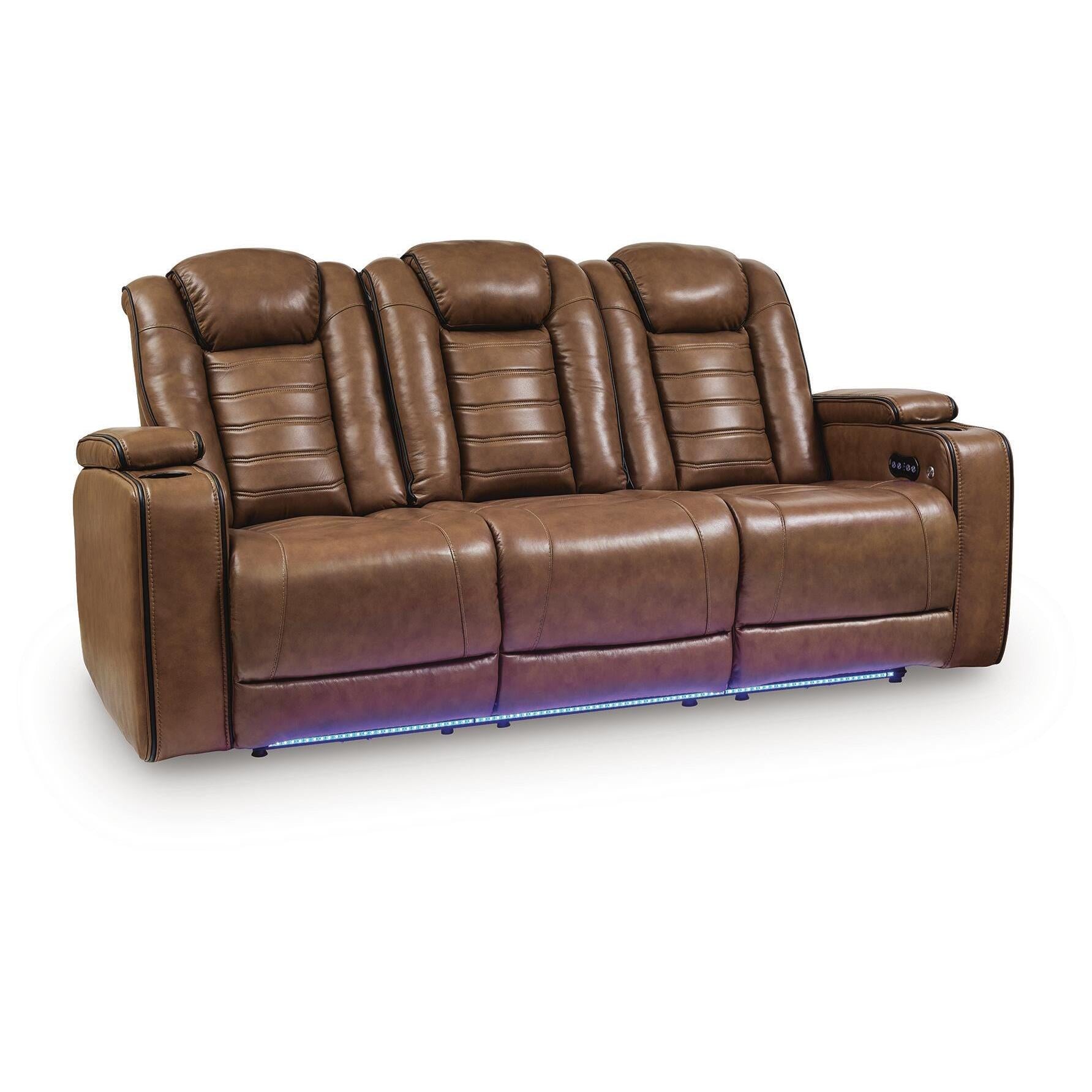 Signature Design by Ashley Gruaro PCU1420015 Power Reclining Sofa with Adjustable Headrest IMAGE 1