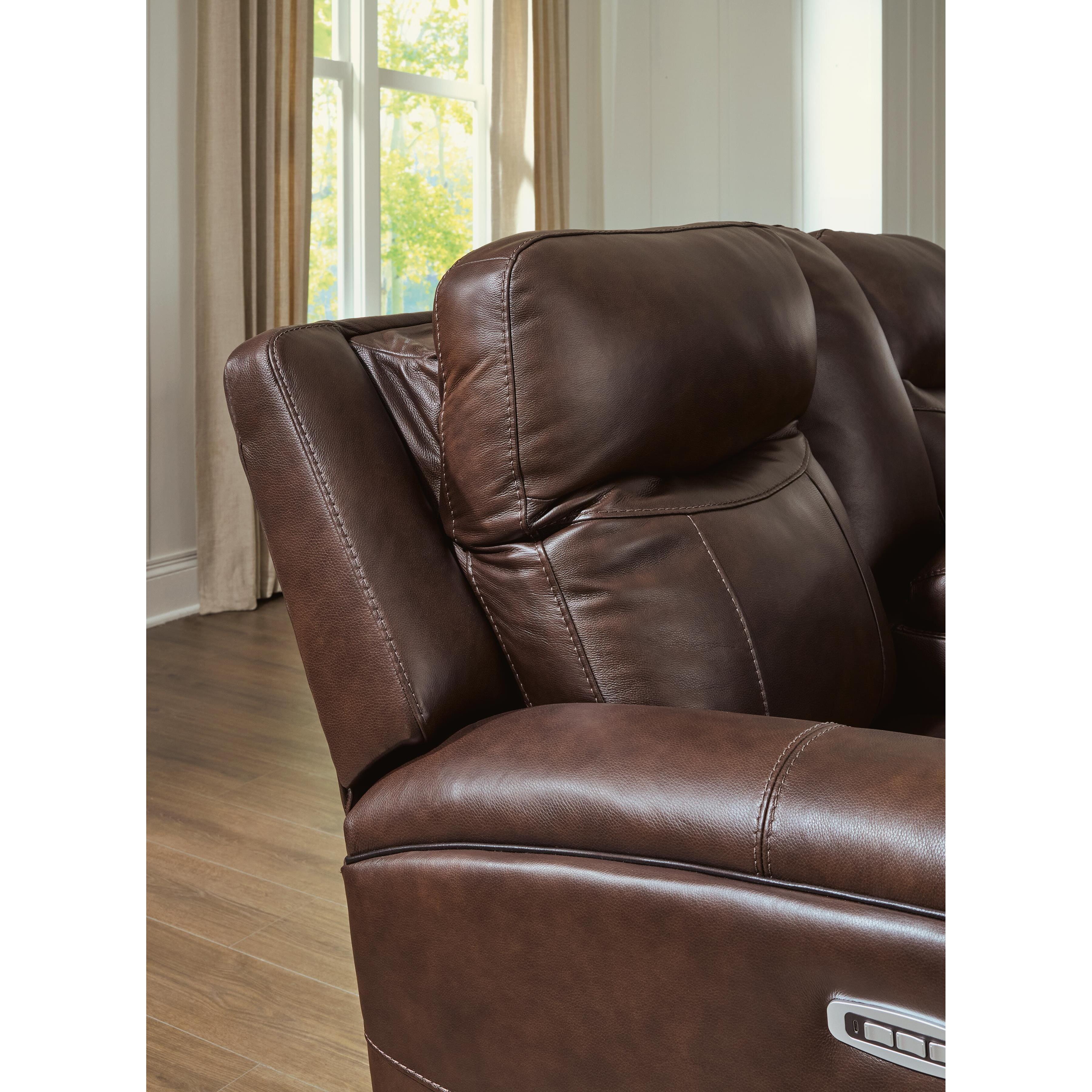 Benchcraft Gravier U1330118 Power Reclining Loveseat with Console & Adjutasble Headrest IMAGE 8