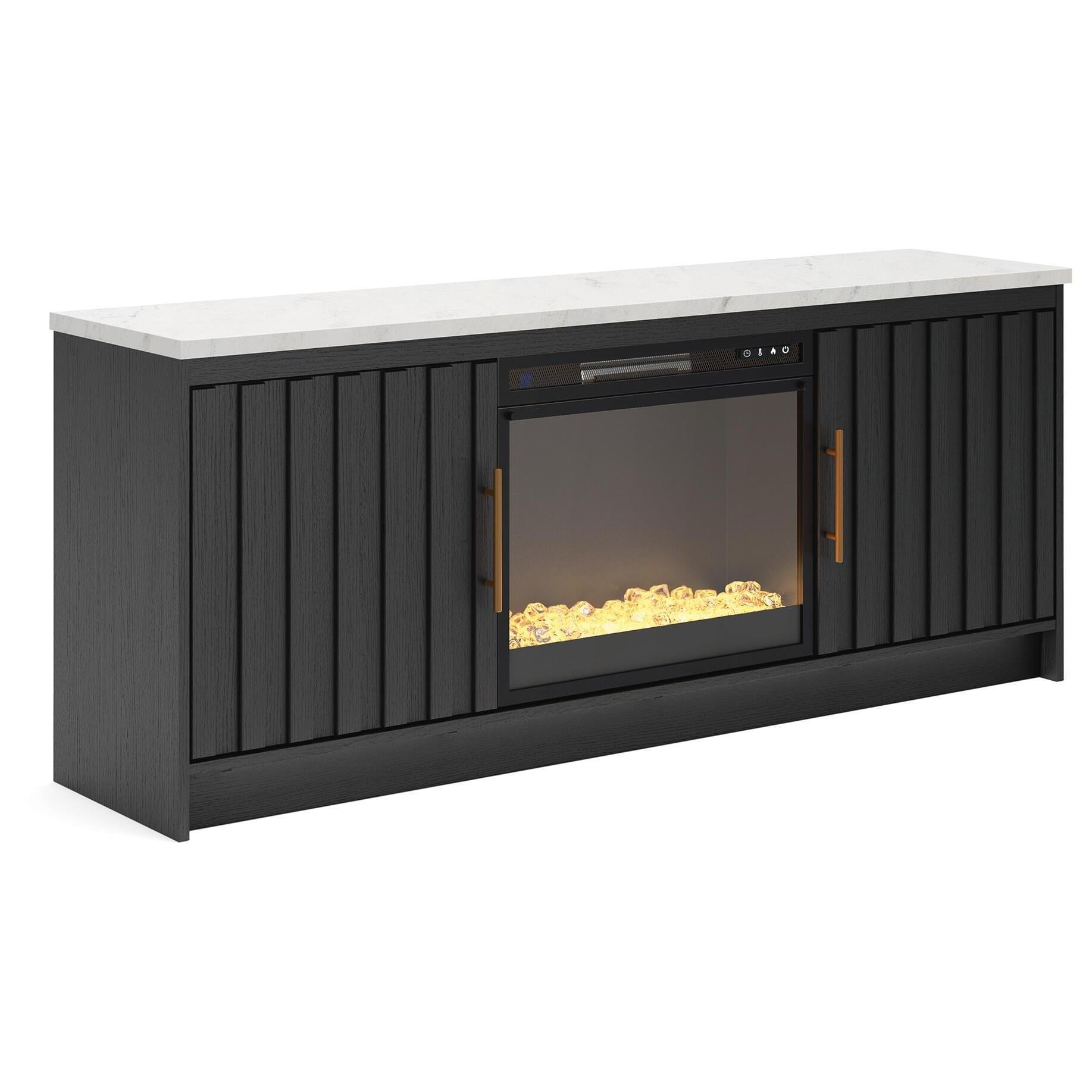 Signature Design by Ashley Cadmori W2616W1 63" TV Stand with Electric Fireplace IMAGE 1