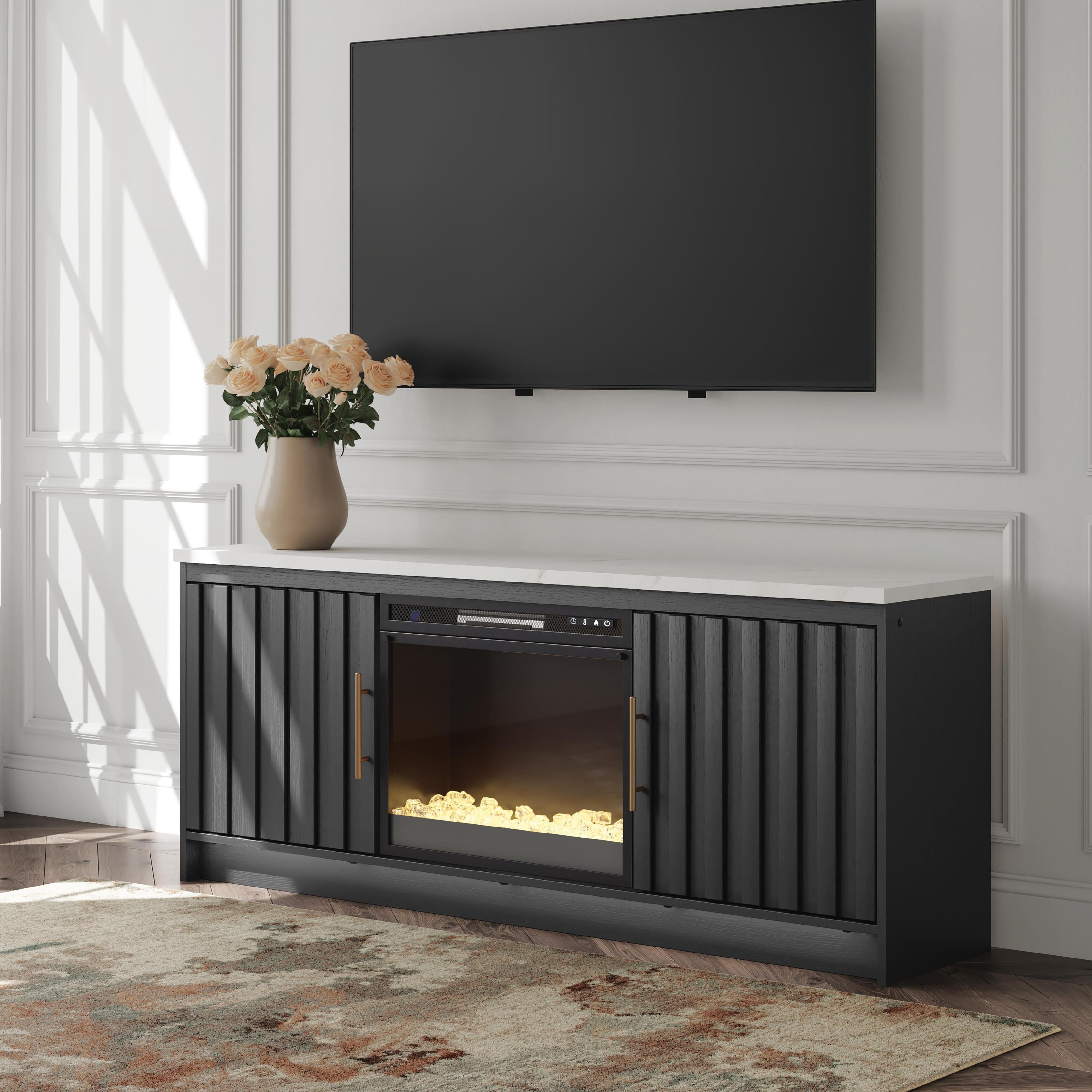 Signature Design by Ashley Cadmori W2616W1 63" TV Stand with Electric Fireplace IMAGE 5