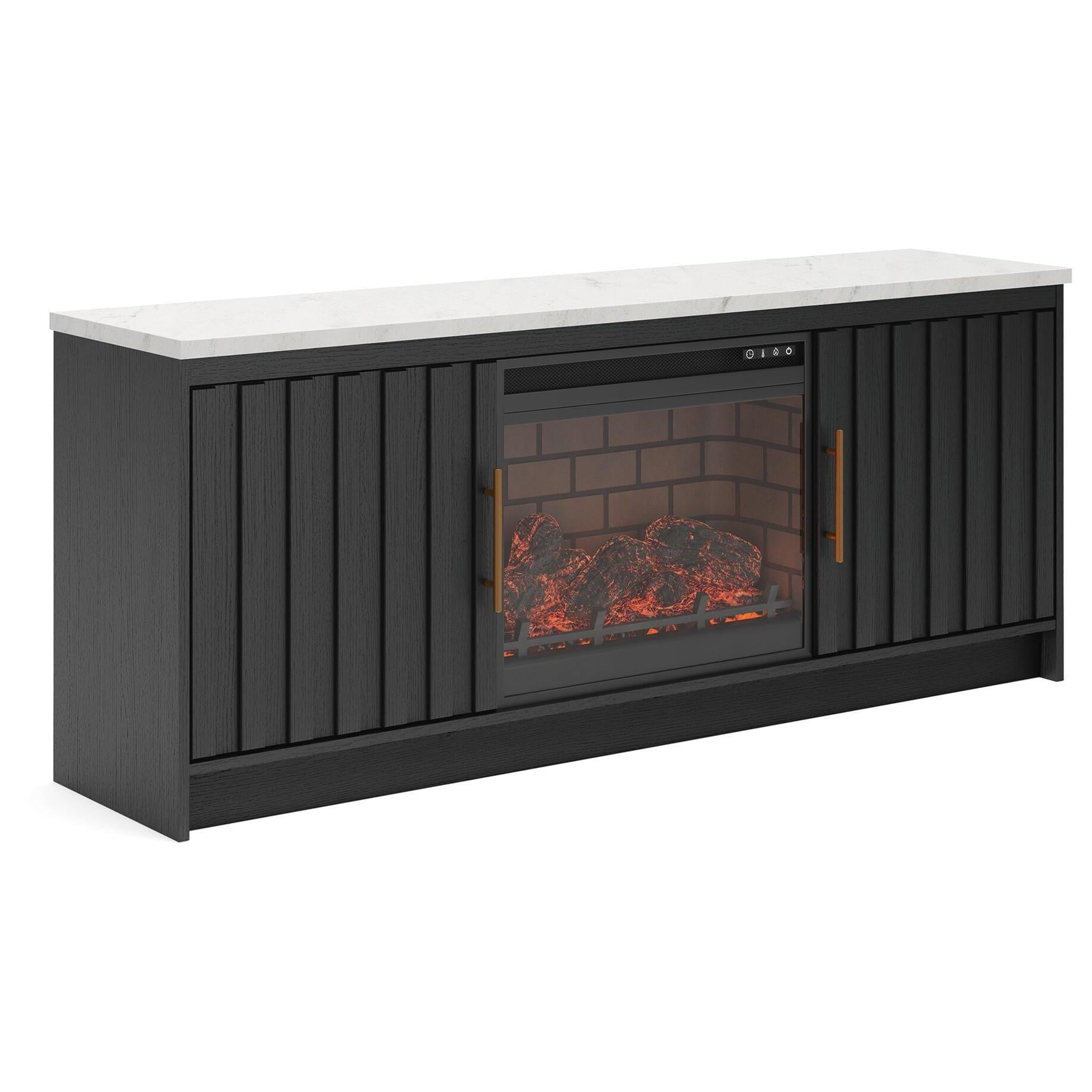 Signature Design by Ashley Cadmori W2616W2 63" TV Stand with Electric Fireplace IMAGE 2