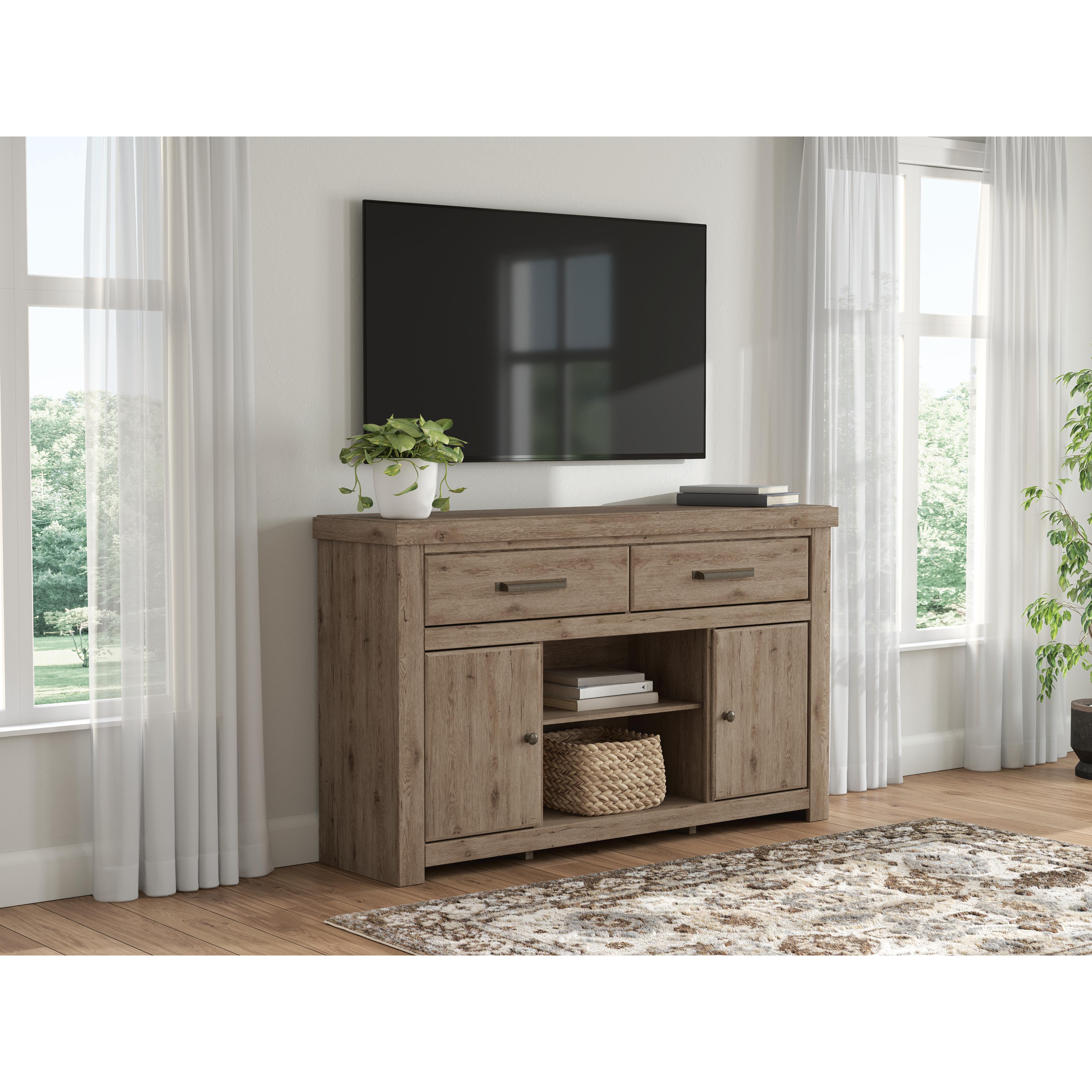 Signature Design by Ashley Garistyn W2844-68 LG TV Stand with Fireplace Option IMAGE 1