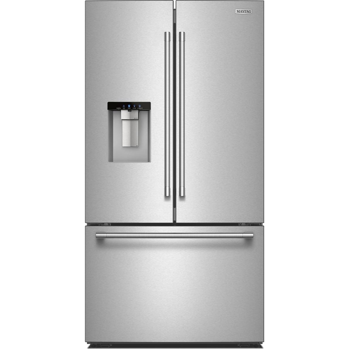 Maytag 30 cu. ft. Freestanding French 3-Door Refrigerator with Exterior Water and Ice Dispensing System MRFF5336TZ IMAGE 1