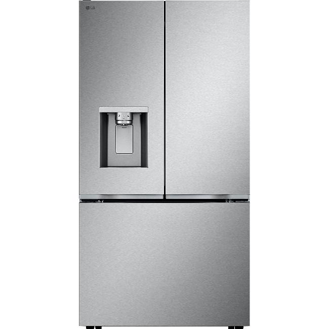 LG 36-inch, 23.7 cu. ft. French 3-Door Refrigerator with Water and Ice Dispensing System LF24WZP62S IMAGE 1