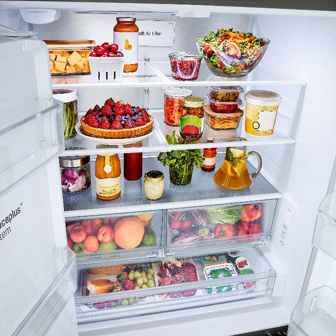 LG 36-inch, 23.7 cu. ft. French 3-Door Refrigerator with Water and Ice Dispensing System LF24WZP62S IMAGE 14
