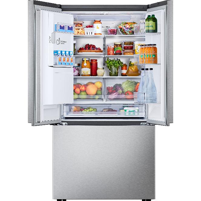 LG 36-inch, 23.7 cu. ft. French 3-Door Refrigerator with Water and Ice Dispensing System LF24WZP62S IMAGE 2