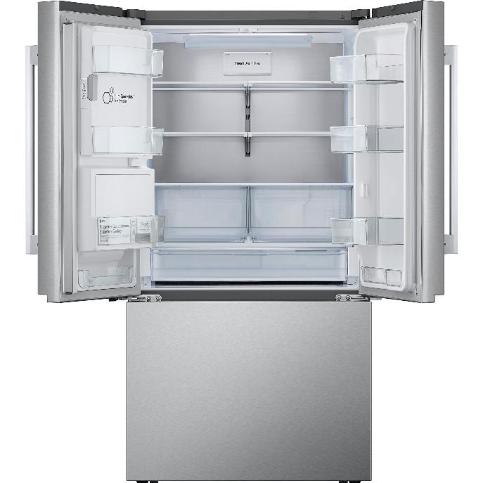 LG 36-inch, 30.7 cu. ft. French 3-Door Refrigerator with Water and Ice Dispensing System LF31WSH63S IMAGE 3