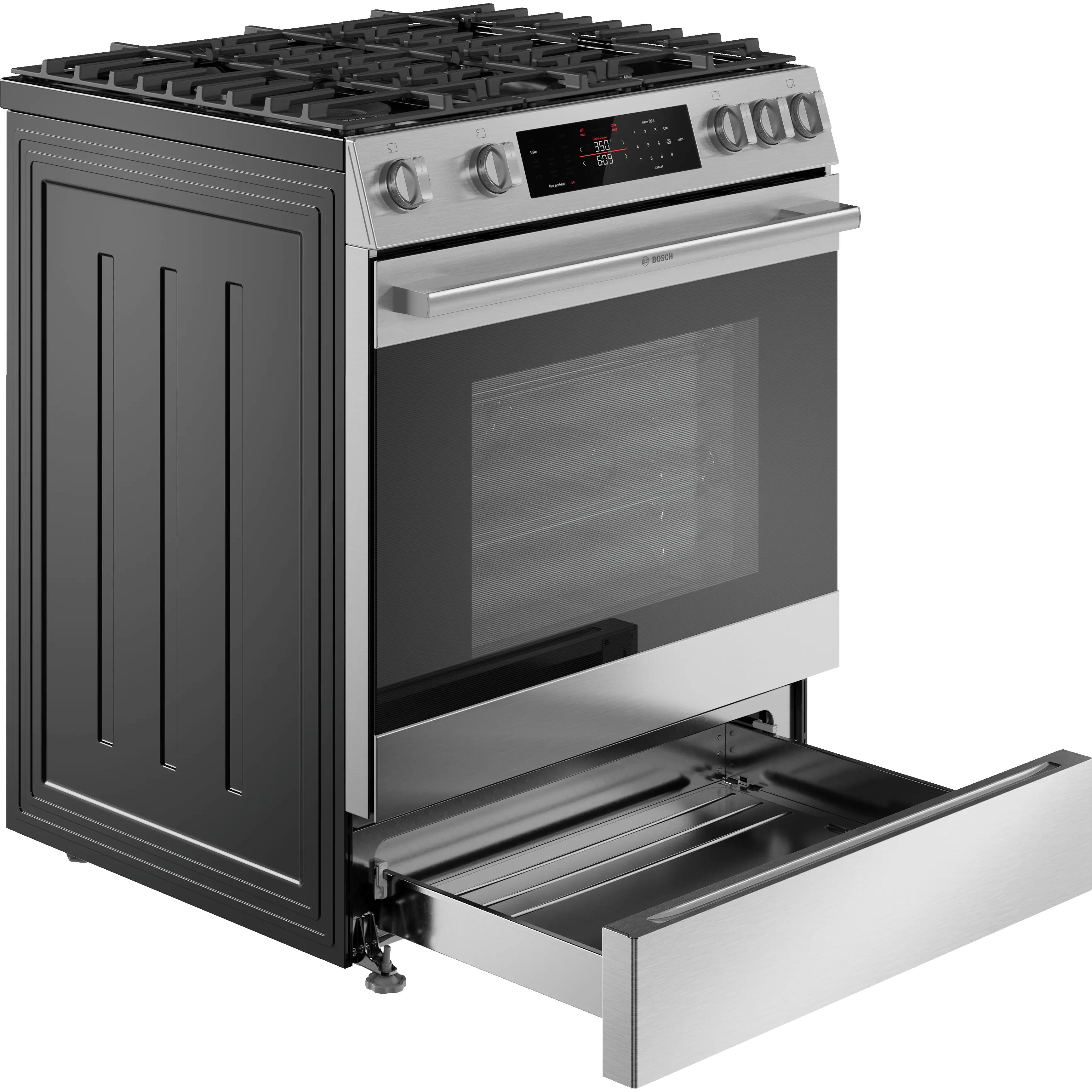 Bosch 300 Series Freestanding Gas Range Stainless Steel HGF3050MUC IMAGE 5